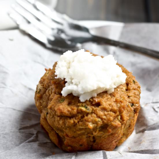Zucchini Pumpkin Chai Muffins