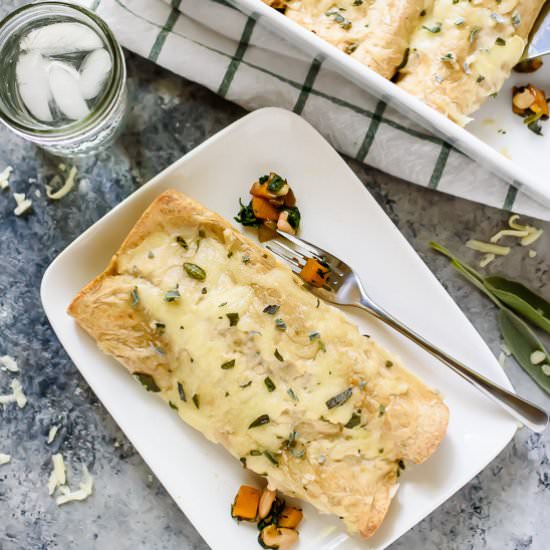 Butternut Squash Spinach Enchiladas