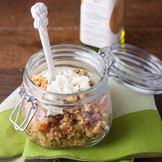 Bulgur with Tomatoes and Feta