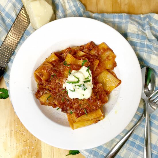Pulled Pork BBQ Bolognese