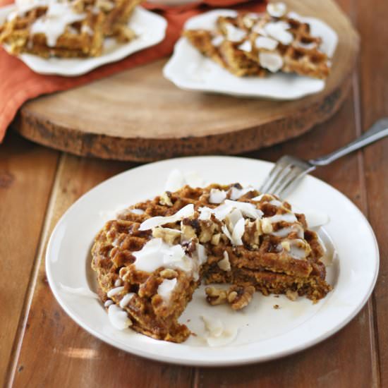 Spiced Pumpkin Waffles