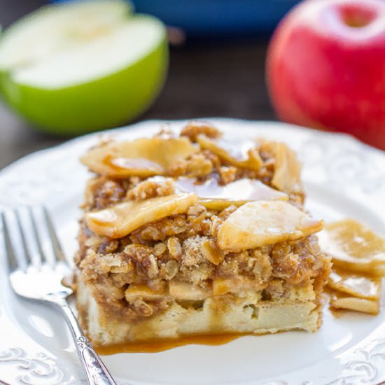 Caramel Apple Streusel French Toast