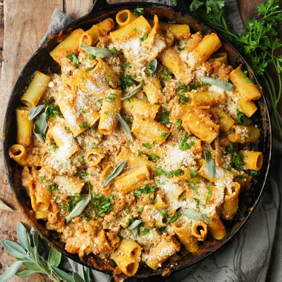 Pumpkin Baked Ziti