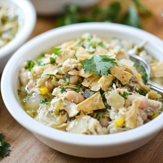 Slow Cooker White Chicken Chili