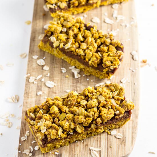 Spiced Pumpkin Butter Oat Bars