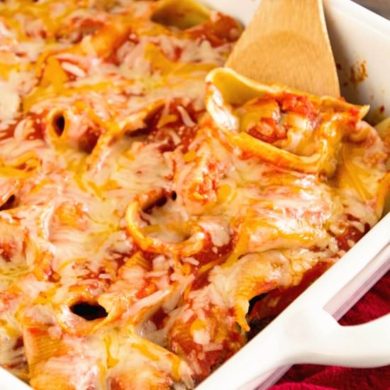 Easy Meatball Stuffed Shells