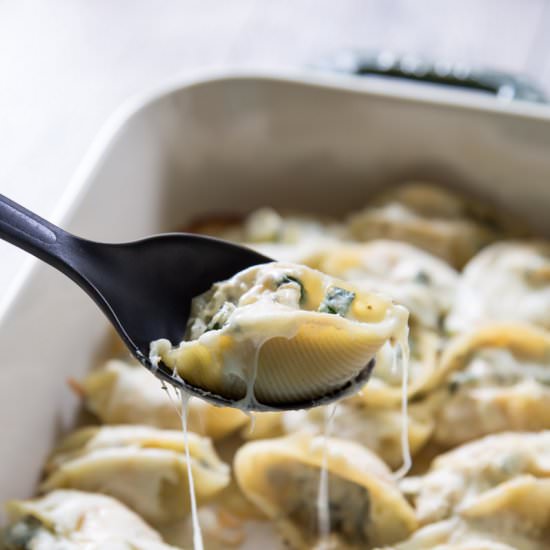 Chicken & Veggie Stuffed Shells