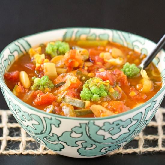 Yoga Pot with Veggies & Lentils