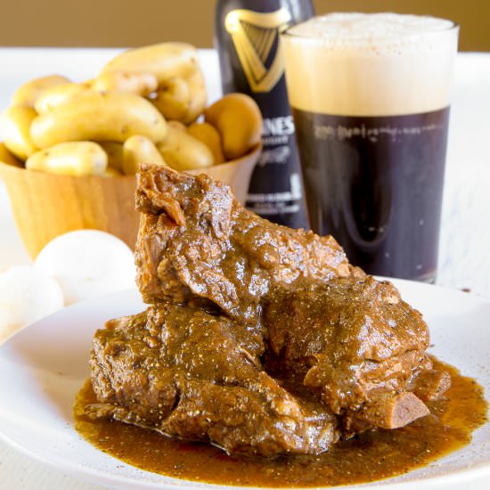 Braised Pork Ribs with Guinness Beer