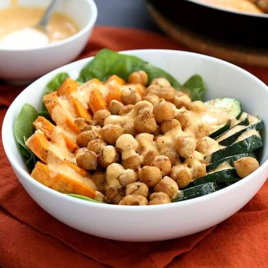 Chickpea Sweet Potato Buddha Bowl