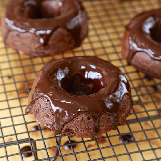 Grain-free Chocolate Glazed Donuts