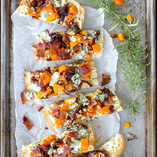 Butternut Squash Bacon Pizza