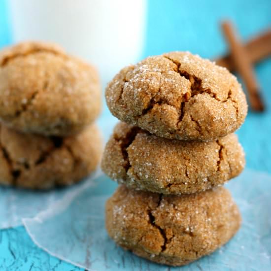 Pumpkin Spice Molasses Cookies