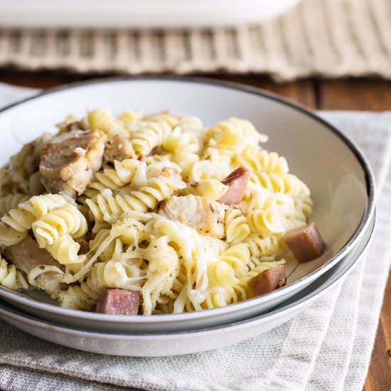 10 Minute Chicken Cordon Bleu Pasta