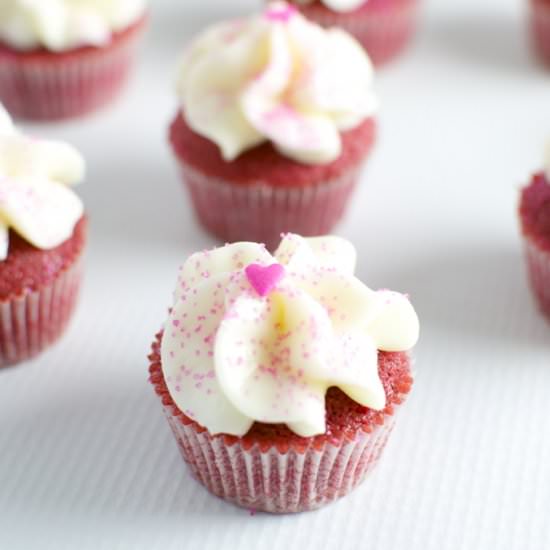 Pink Velvet Cupcakes