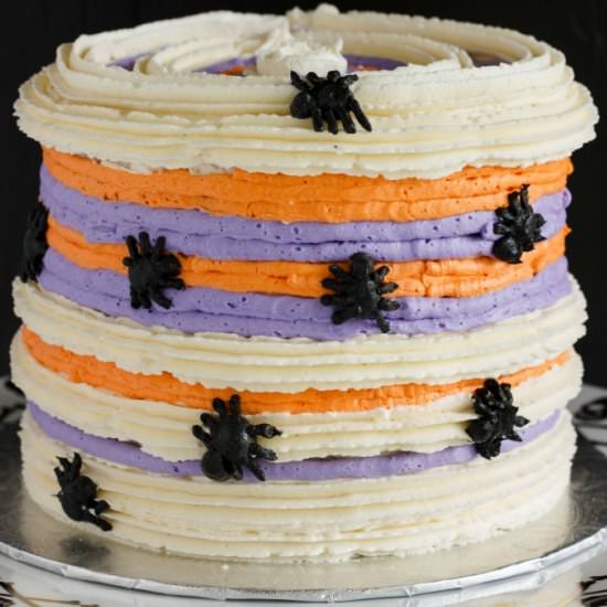 Easy Halloween Spider Cake