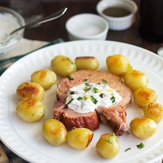 Kassler Chops with Remoulade