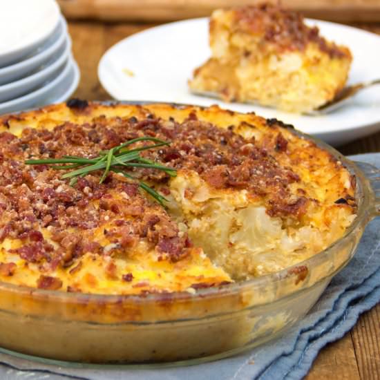Cauliflower Gruyere Pie