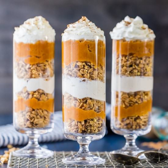 Cheesecake & Pumpkin Pie Parfaits