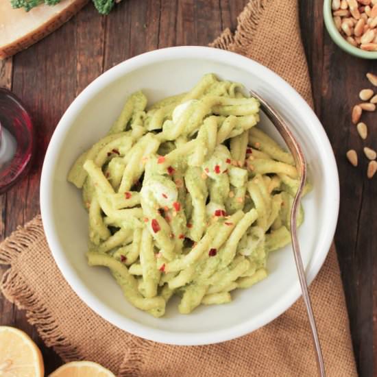 Torcetti with Broccoli Rabe Pesto
