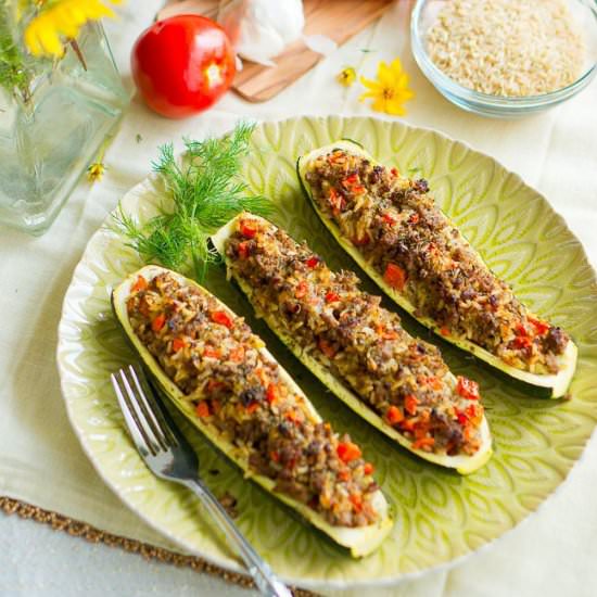 Stuffed Zucchini Boats