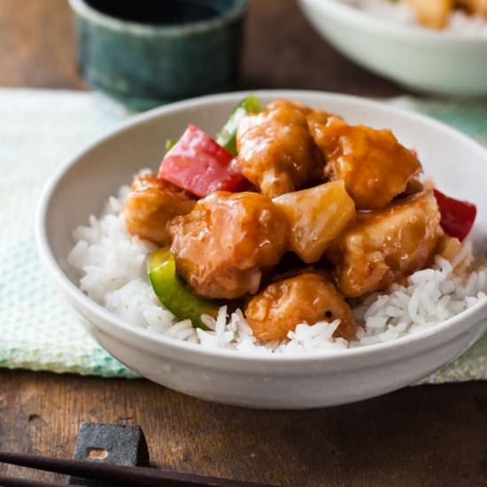 Oven Baked Sweet & Sour Chicken