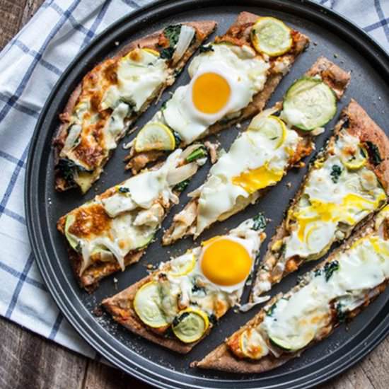Farmers Market Breakfast Pizza