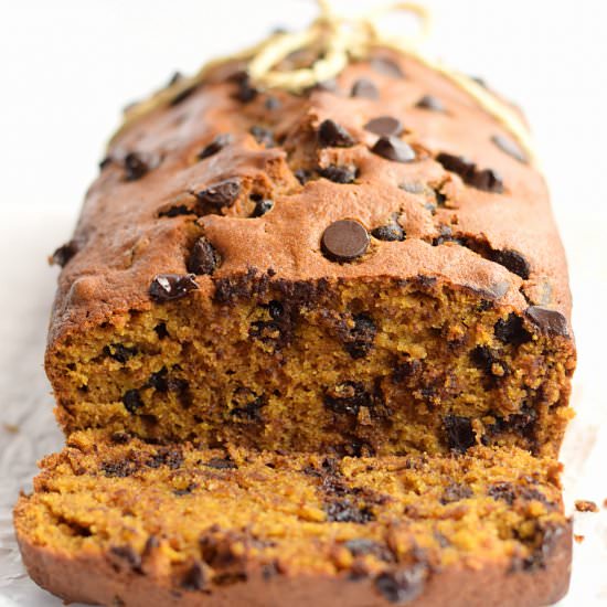 Pumpkin Chocolate Chip Bread