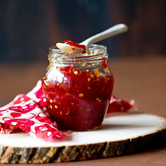 Sweet and Spicy Chili Pepper Jam