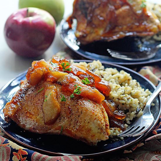 Apple Cider Glazed Chicken