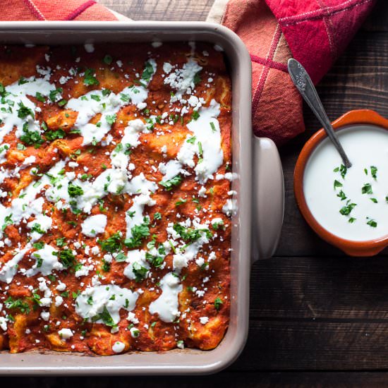 Mushroom Enchiladas