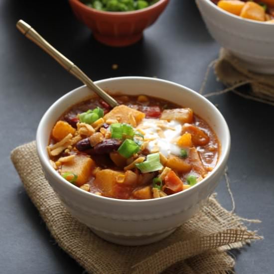 Easy Vegan Pumpkin Chili