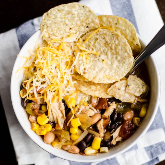 Slow Cooker Chicken Tortilla Soup
