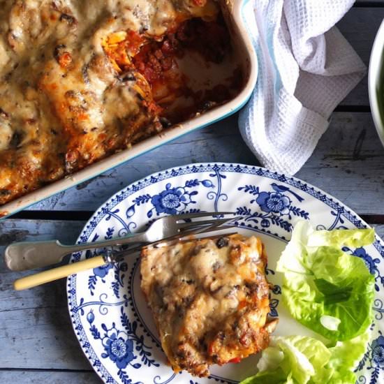 Beef & Mushroom Lasagne