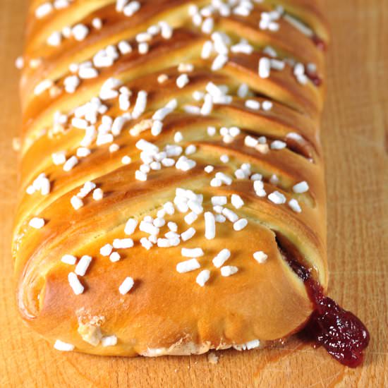 Danish Braid with Jam