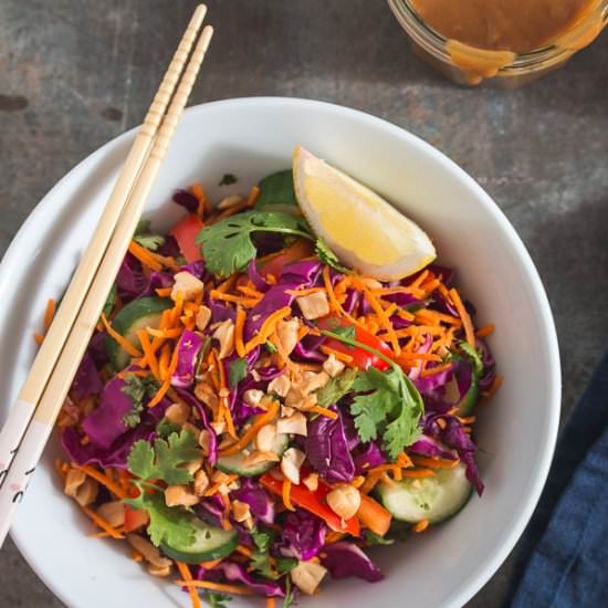 Thai Salad with Peanut Dressing