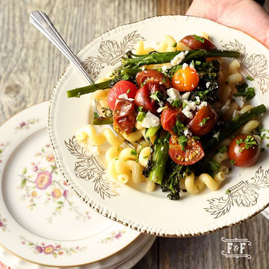 Roasted Tomatoes and Broccolette