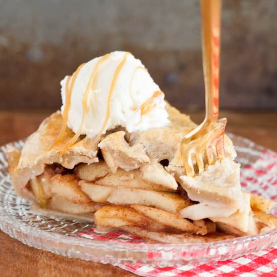 Salted Caramel Apple Pie