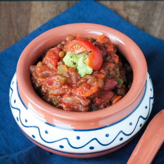 Pumpkin Lentil Chili