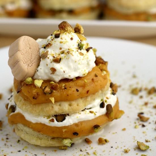 Pumpkin Pistachio Napoleon
