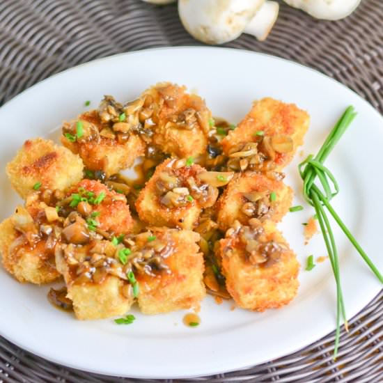 Crunchy Tofu With Mushroom