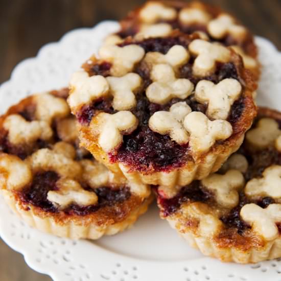 Huckleberry Brown Butter Tarts