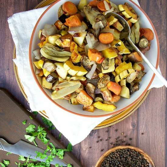 Simple Roasted Fall Vegetables