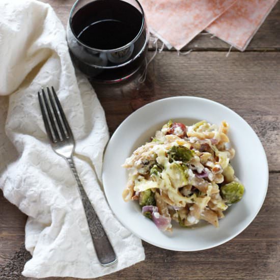 Brussels Sprouts & Bacon Pasta