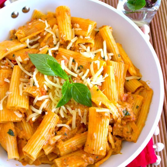Creamy Tomato Tuna Pasta