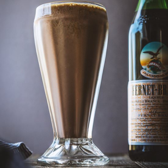 Malted Chocolate Fernet Milkshake