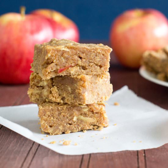 Apple and Peanut Butter Blondies