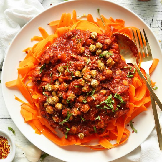 Simple Chickpea Bolognese
