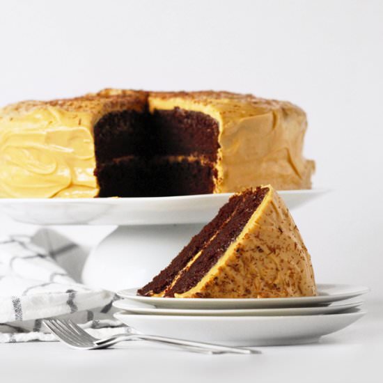 Chocolate Dulce de Leche Cake