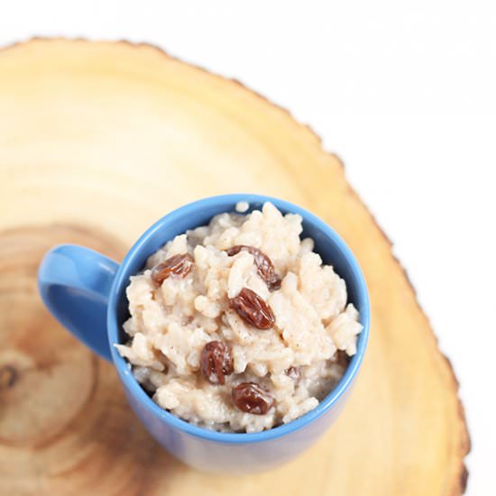 Vegan Coconut Raising Rice Pudding